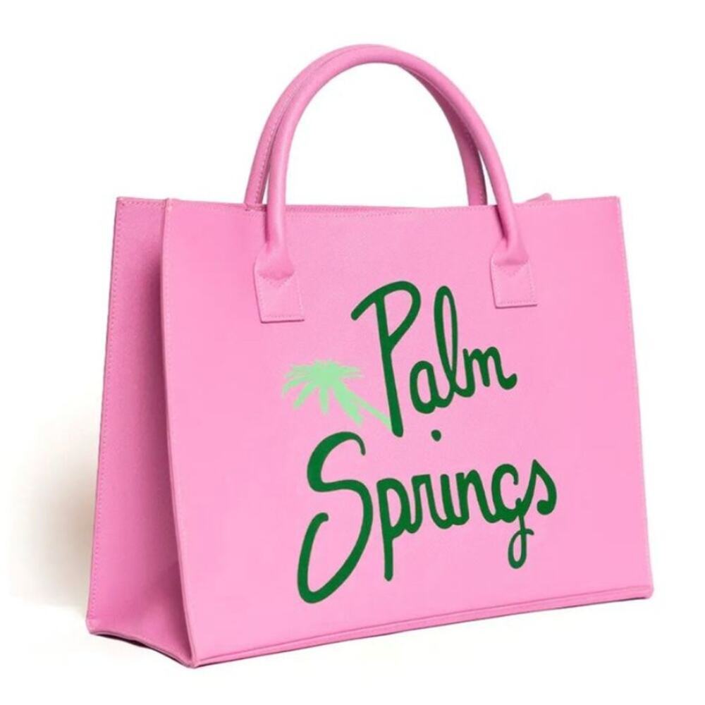 Palm Springs LA/TG Vegan Leather‎ Pink Palm Springs Tote 🌴